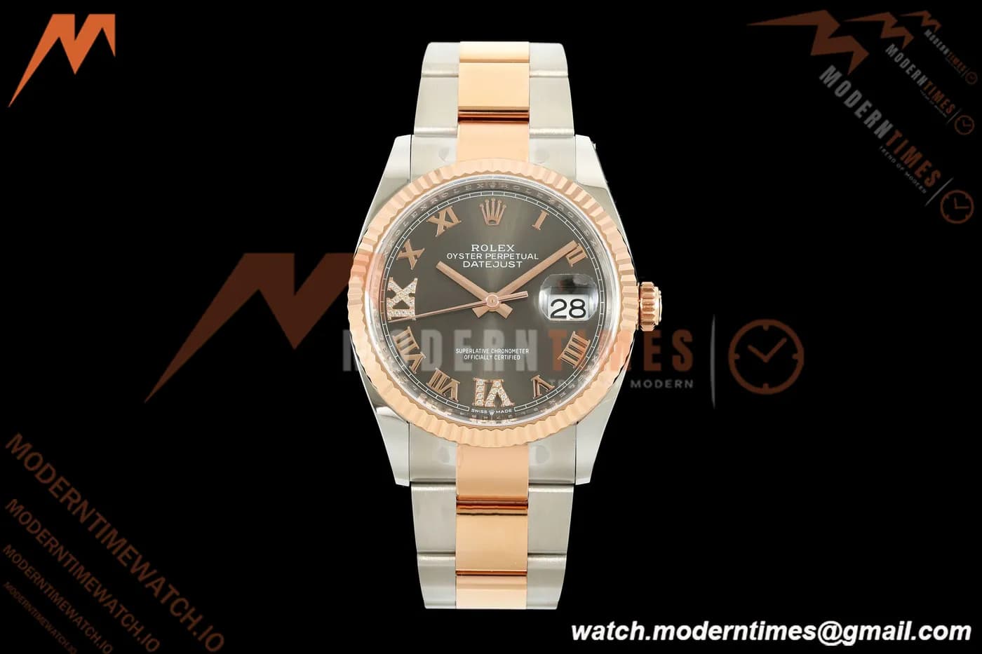 Rolex - Datejust 126231 36mm Oys Flt 904L RG/SS Grey/Rmn ARF SH3235