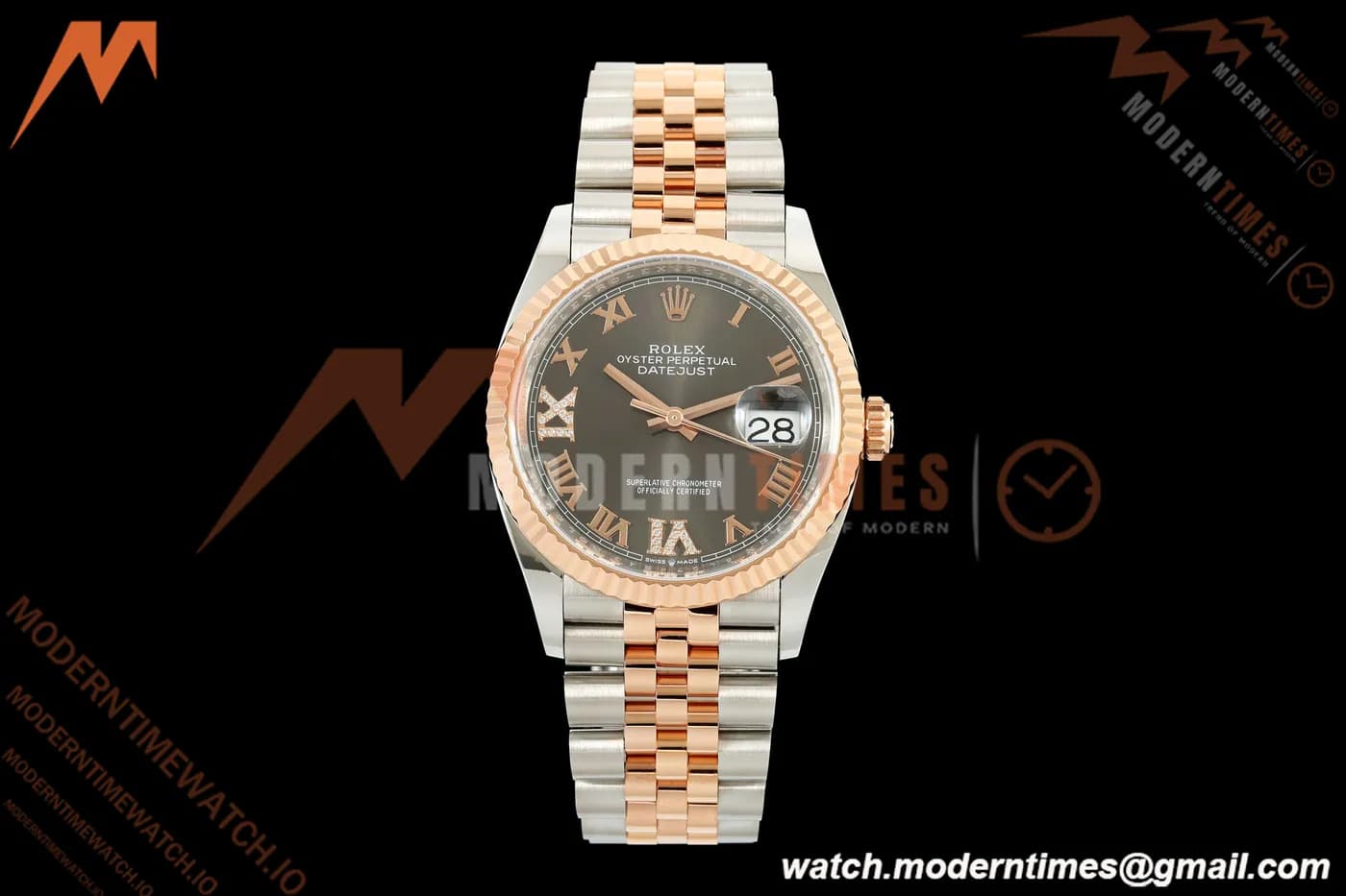 Rolex - Datejust 126231 36mm Jub Flt 904L RG/SS Grey/Rmn ARF SH3235
