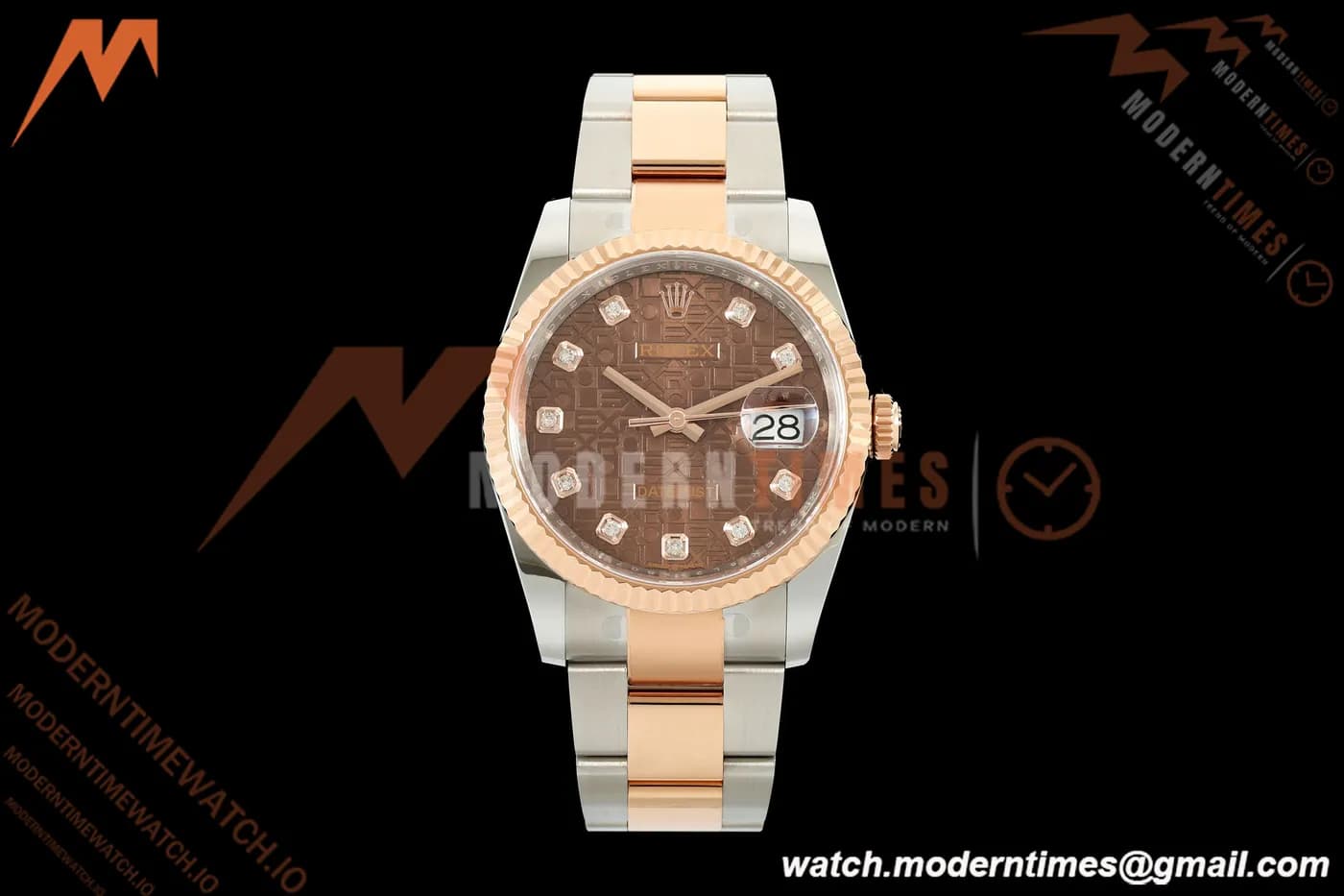 Rolex - Datejust 126231 36mm Oys Flt 904L RG/SS B-Motif/Dia ARF SH3235