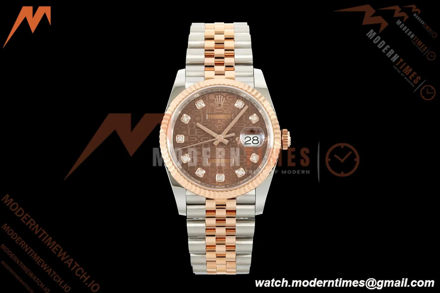 Rolex - Datejust 126231 36mm Jub Flt 904L RG/SS B-Motif/Dia ARF SH3235