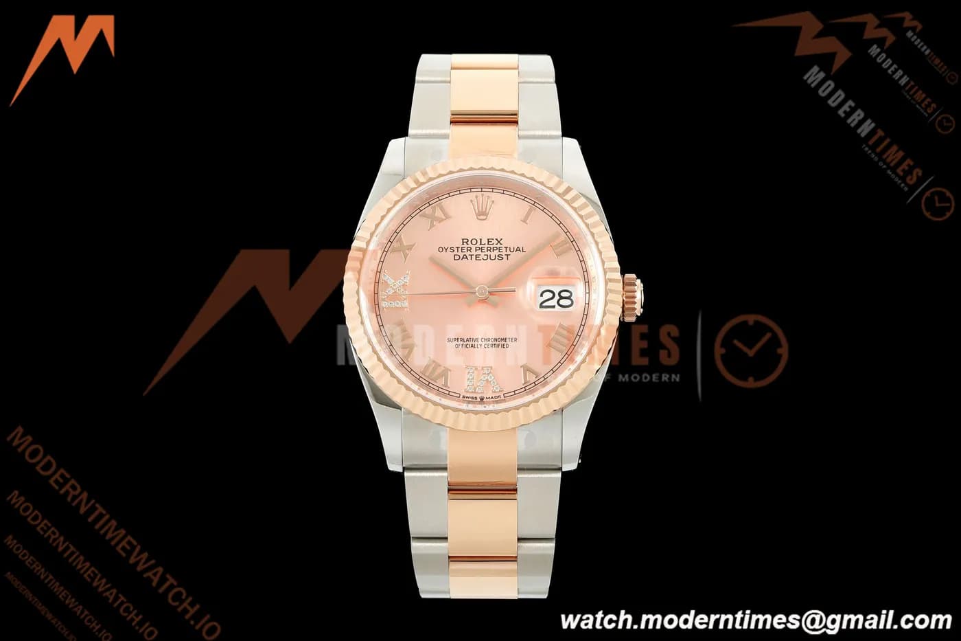 Rolex - Datejust 126231 36mm Oys Flt 904L RG/SS Pink/Rmn ARF SH3235