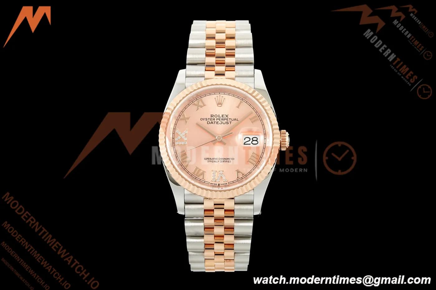 Rolex - Datejust 126231 36mm Jub Flt 904L RG/SS Pink/Rmn ARF SH3235