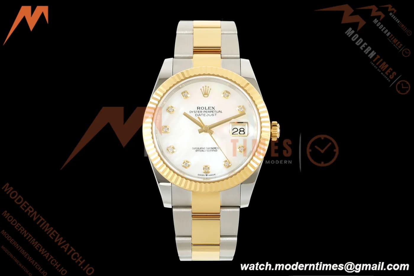Rolex - Datejust 126333 41mm 904L Gold Wrapped Oys Flt YG/SS W-Mop/Dia BJF SH3235