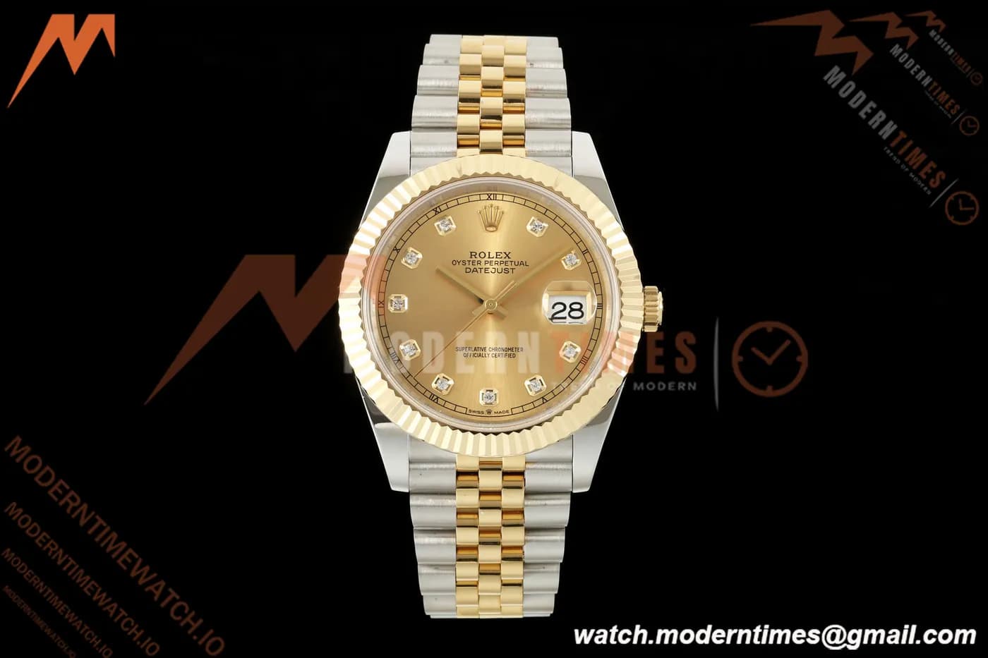 Rolex - Datejust 126333 41mm 904L Gain Weight Jub Flt YG/SS Gold/Dia QF SH3235