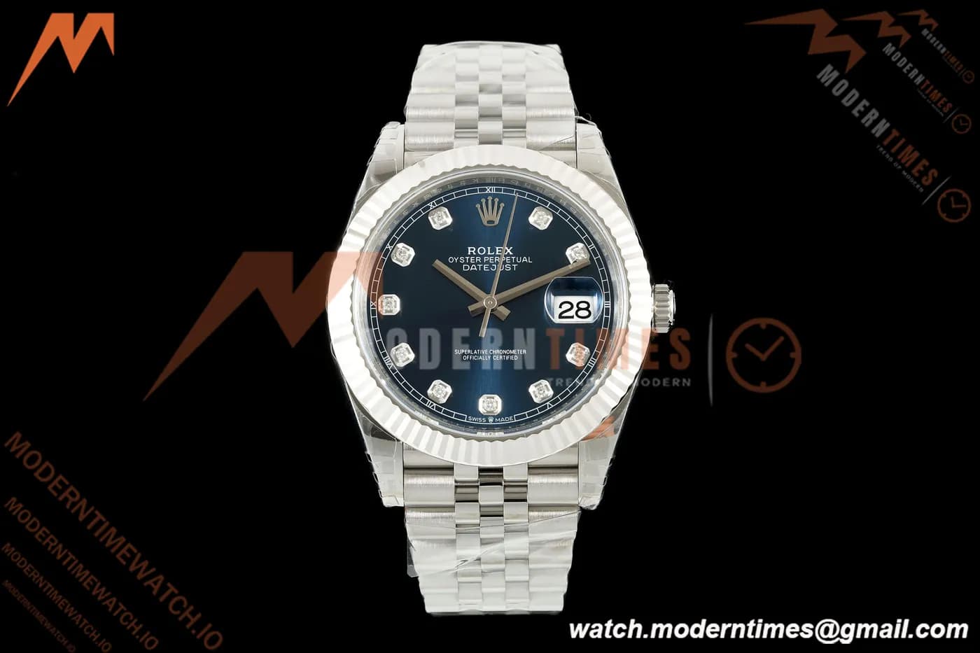 Rolex - Datejust 126334 41mm Jub Flt 904L SS/SS Blu/Dia VSF V2 VS3235
