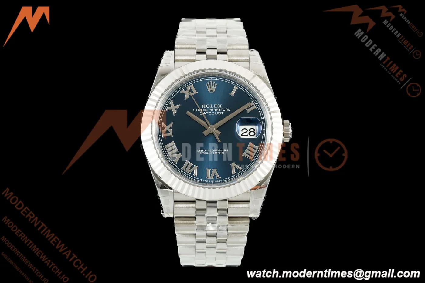 Rolex - Datejust 126334 41mm Jub Flt 904L SS/SS Blu/Rmn VSF V2 VS3235