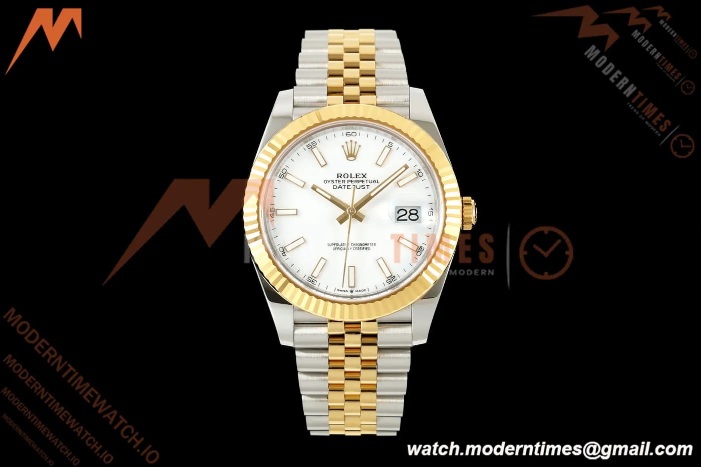 Rolex - Datejust 126333 41mm 904L Jub Flt YG/SS Wht/Stk RCF JH3235