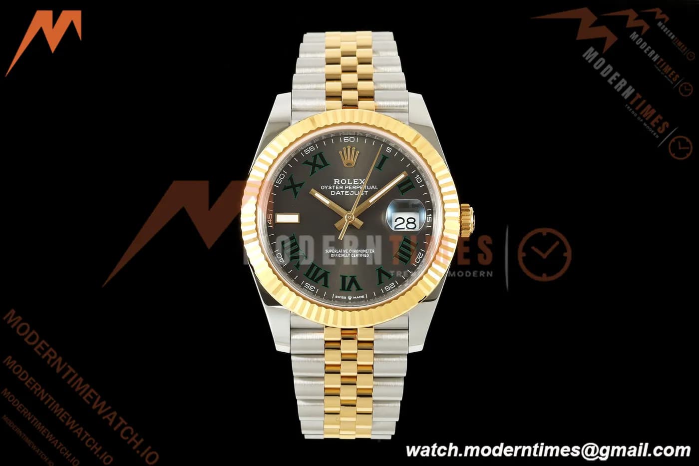Rolex - Datejust 126333 41mm 904L Jub Flt YG/SS Gry/Rmn RCF JH3235