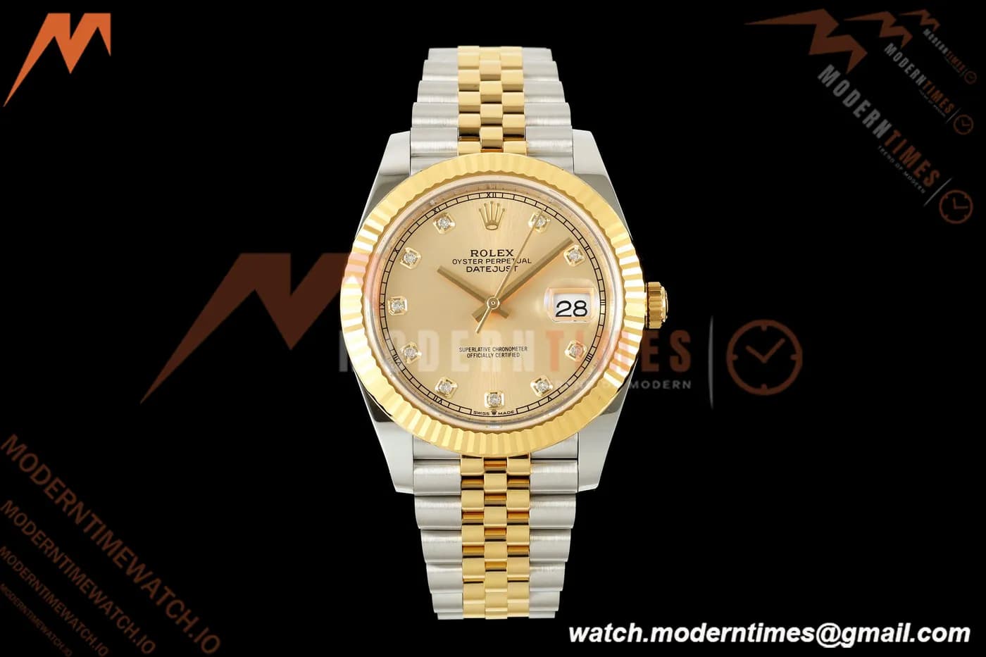 Rolex - Datejust 126333 41mm 904L Jub Flt YG/SS YG/Dia RCF JH3235