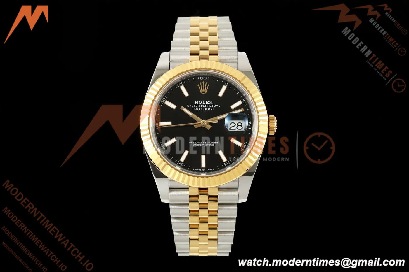 Rolex - Datejust 126333 41mm 904L Jub Flt YG/SS Blk/Stk RCF JH3235