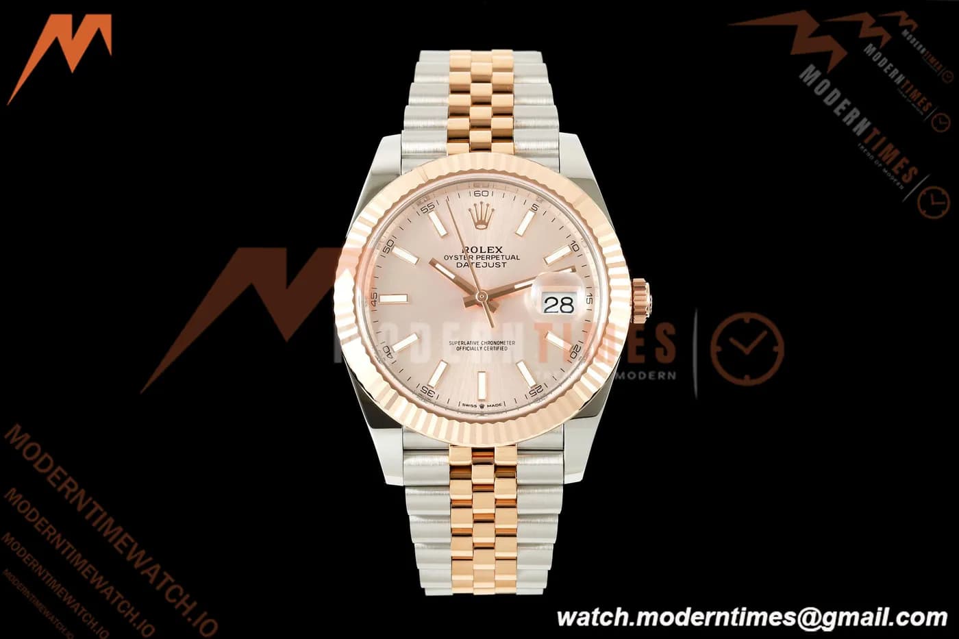 Rolex - Datejust 126331 41mm 904L Jub Flt RG/SS Pink/Stk RCF JH3235
