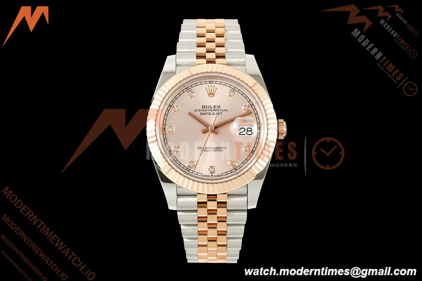 Rolex - Datejust 126331 41mm 904L Jub Flt RG/SS Pink/Dia RCF JH3235