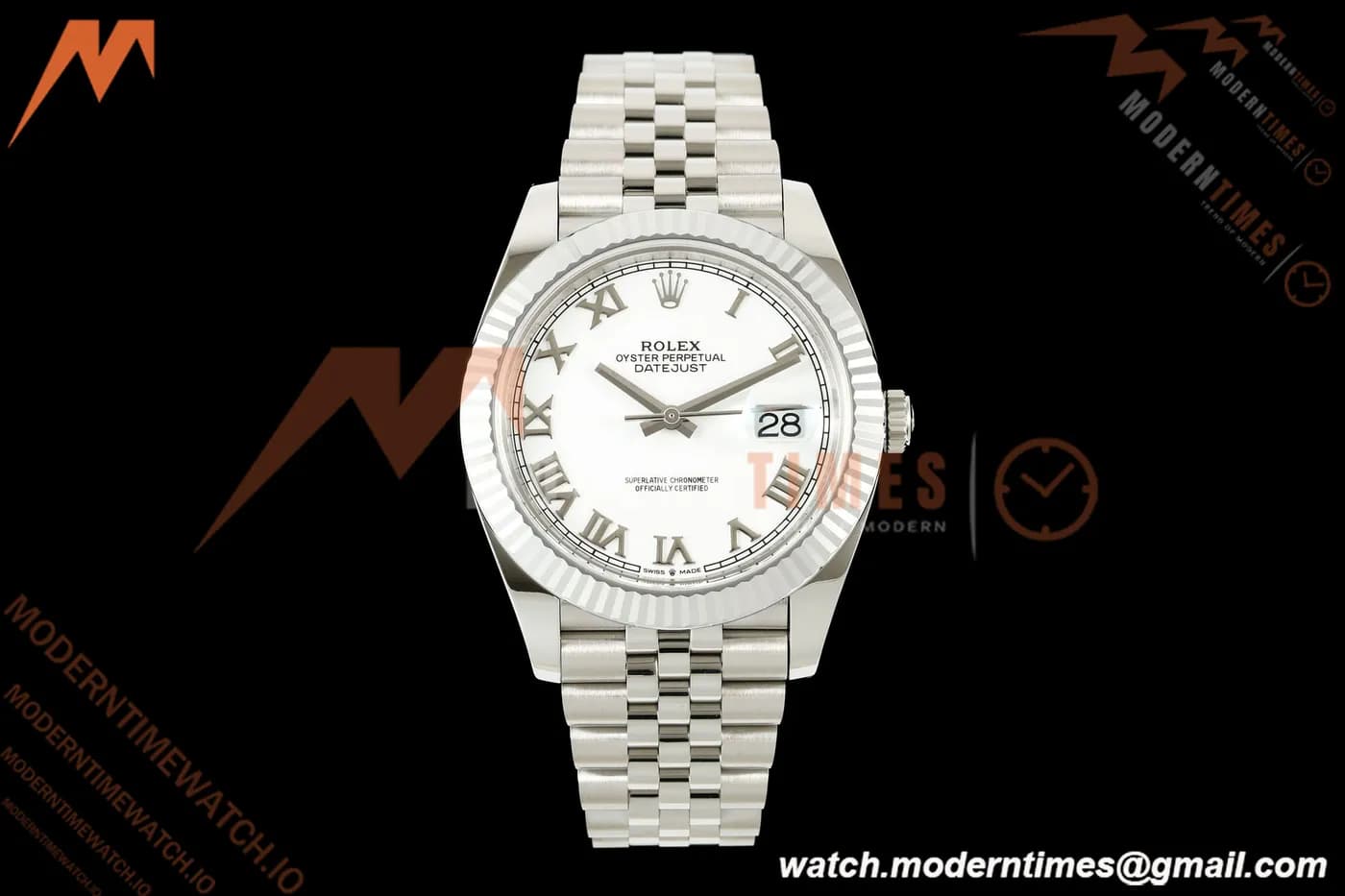 Rolex - Datejust 126334 41mm Jub Flt 904L SS/SS Wht/Rmn RCF JH3235