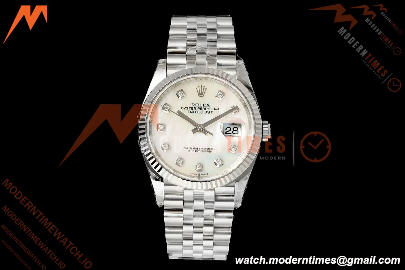 Rolex - Datejust 126234 36mm Jub Flt 904L SS/SS MOP/Dia VSF DD3235