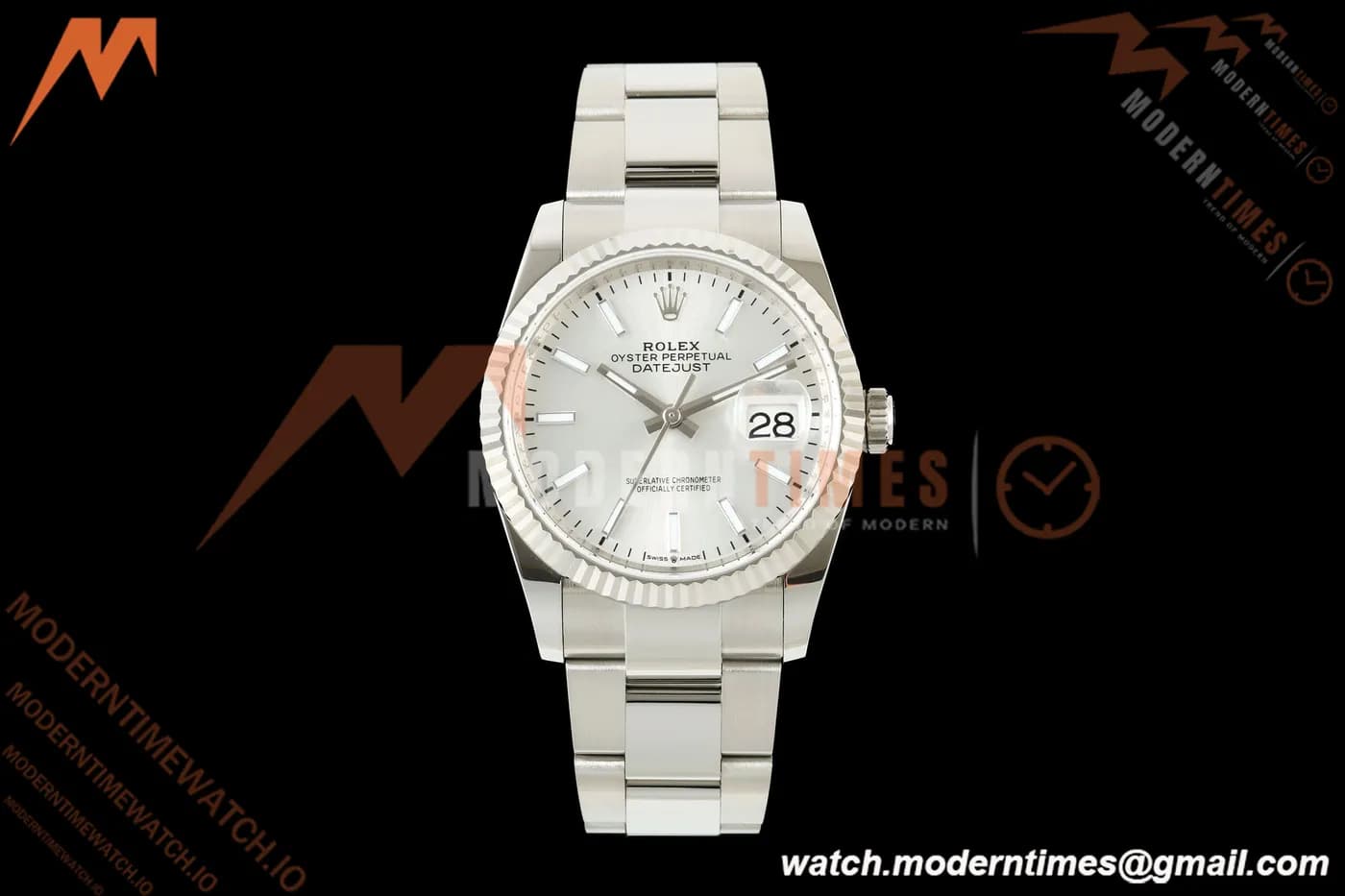 Rolex - Datejust 126234 36mm Oys Flt 904L SS/SS Silver/Stk ARF DD3235