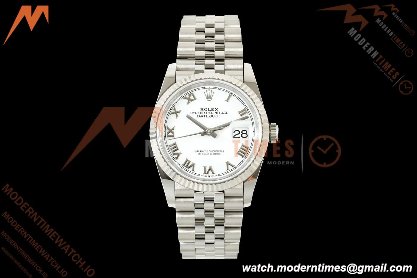 Rolex - Datejust 126234 36mm Jub Flt 904L SS/SS White/Rmn ARF DD3235