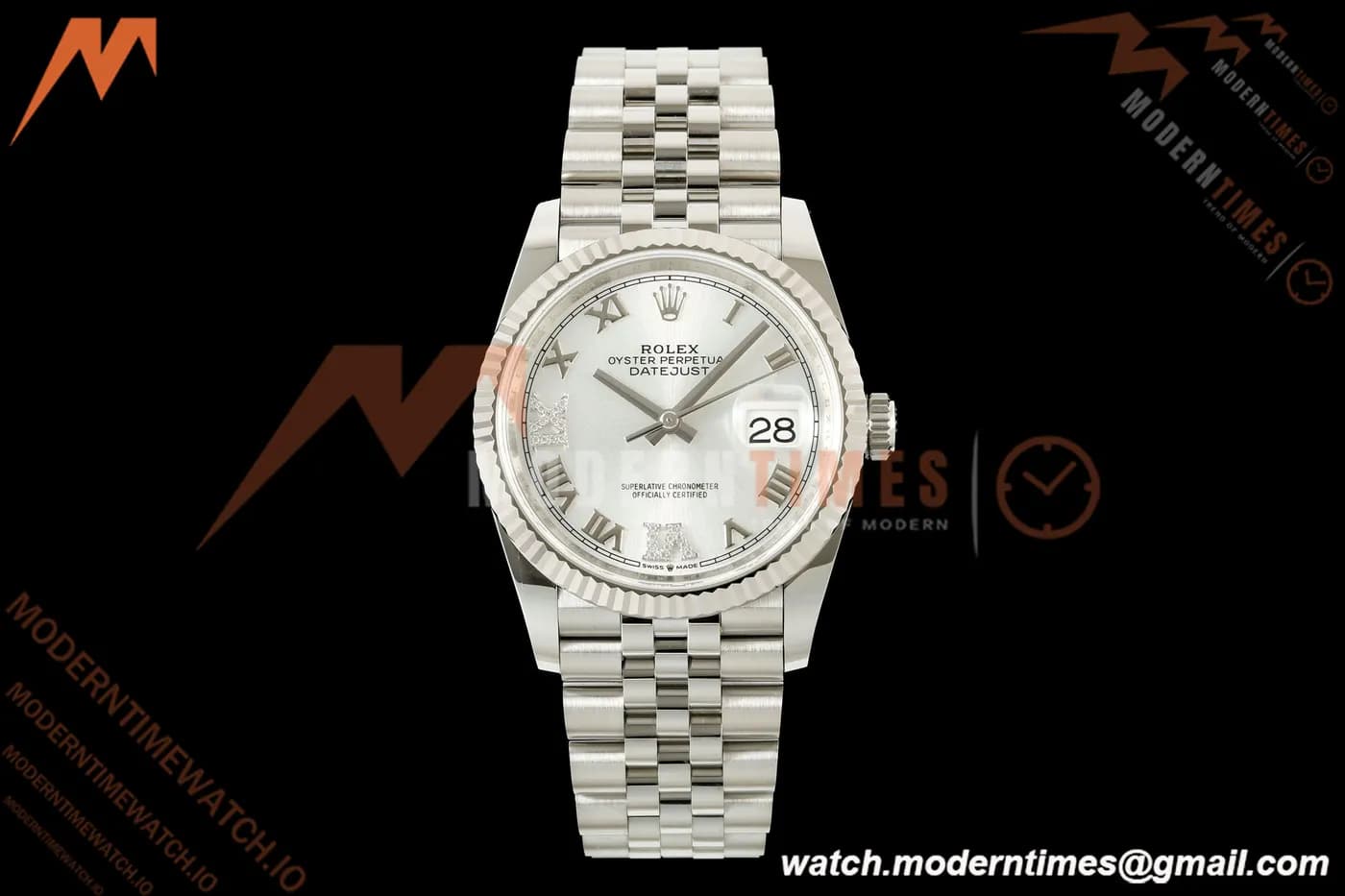 Rolex - Datejust 126234 36mm Jub Flt 904L SS/SS Silver/Rmn ARF DD3235