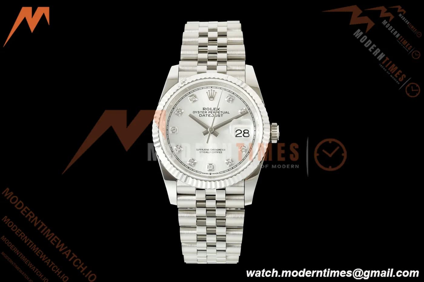 Rolex - Datejust 126234 36mm Jub Flt 904L SS/SS Silver/Dia ARF DD3235