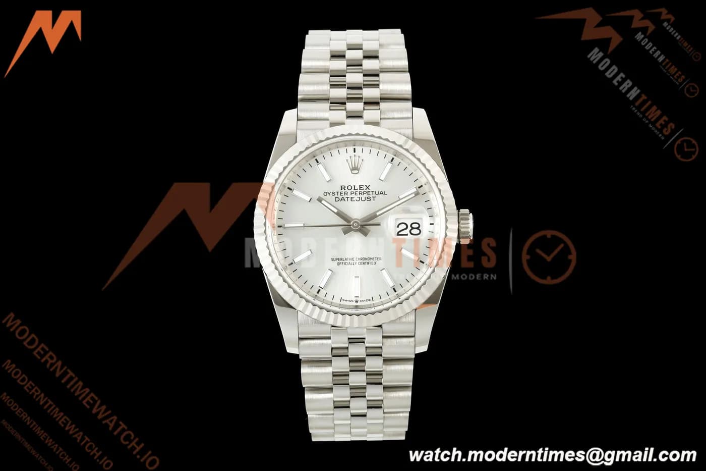 Rolex - Datejust 126234 36mm Jub Flt 904L SS/SS Silver/Stk ARF DD3235