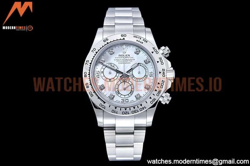Rolex - Daytona 116519 SS/SS M-White/Dia OMF A7750