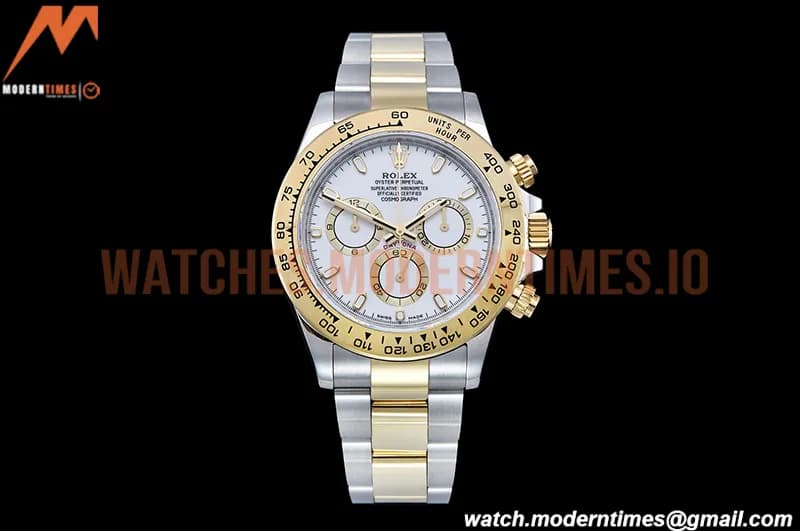 Rolex - Daytona 116503 904L YG/SS Wht/Stk QF V3 SH4130