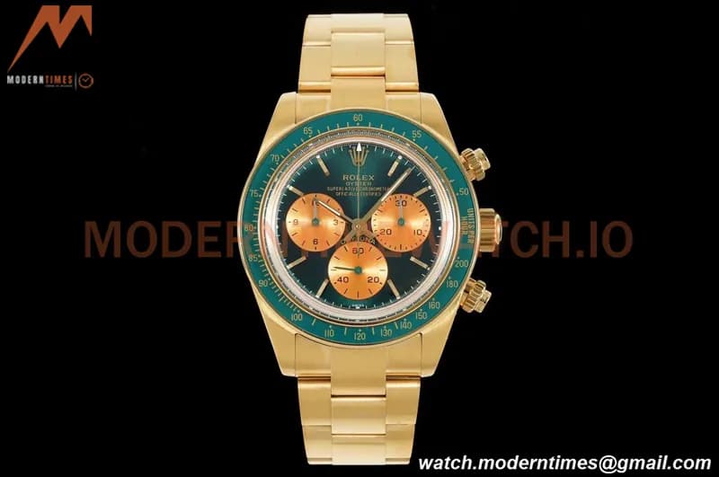 Rolex - Daytona 116508 Artisans De Genève YG/YG Honey Green ADGF A7750