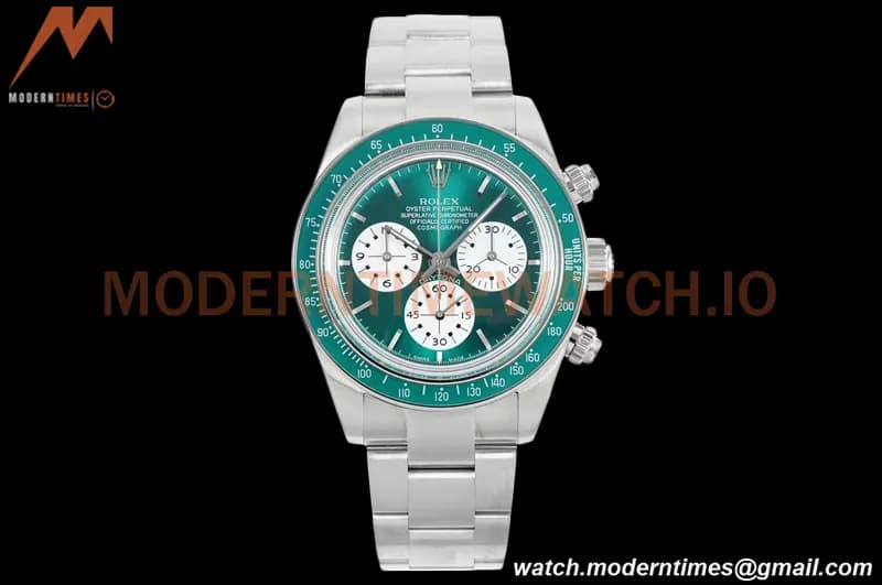 Rolex - Daytona Retro Les Artisans De Genève SS/SS Green ADGF A7750