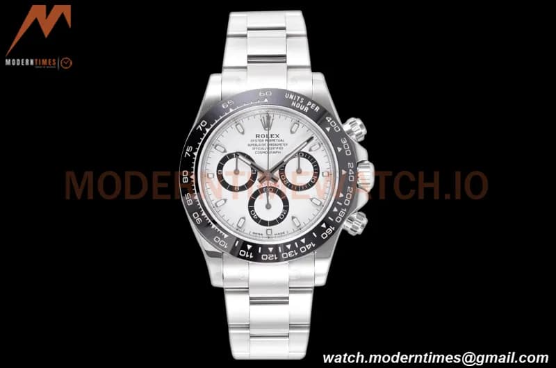 Rolex - Daytona 116500LN 40mm 904L Ceramic SS/SS Wht/Blk King SH4130