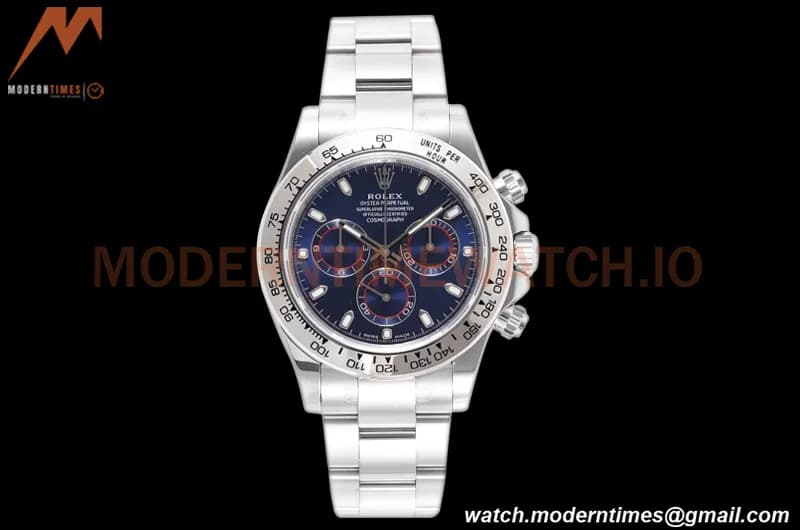 Rolex - Daytona 116509 40mm 904L SS/SS Blu/Stk King SH4130