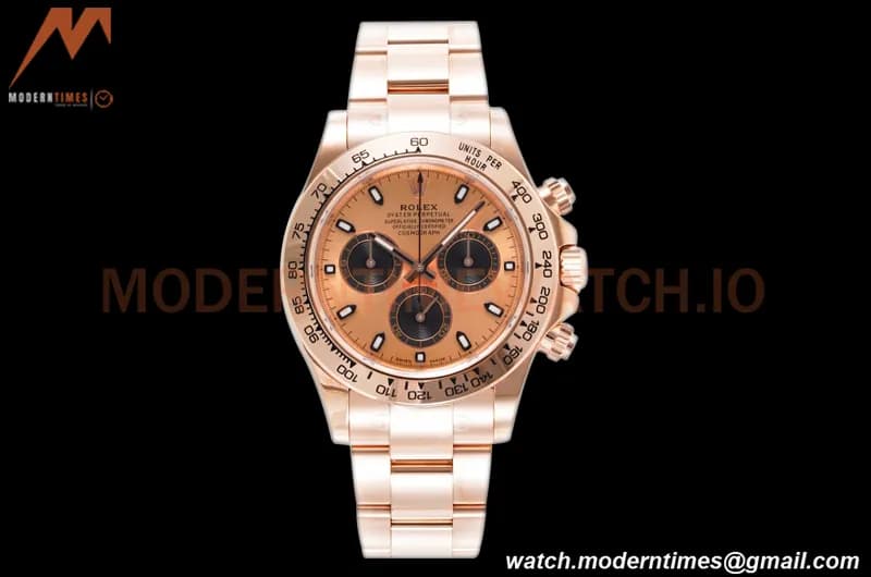 Rolex - Daytona 116505 40mm 904L RG/RG Champ/Blk/Stk King SH4130
