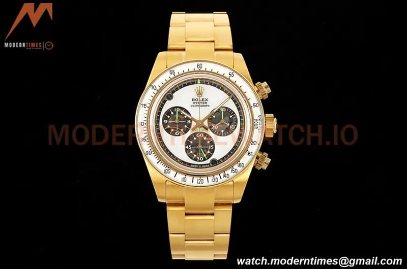 Rolex - Neon Daytona 116508 Artisans De Genève YG/YG White ADGF A4130