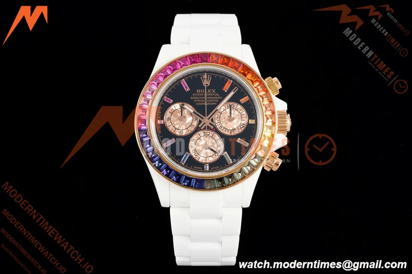Rolex - Daytona Rainbow 40mm CER/CER Blk/Rbw Black Sonic DD4130
