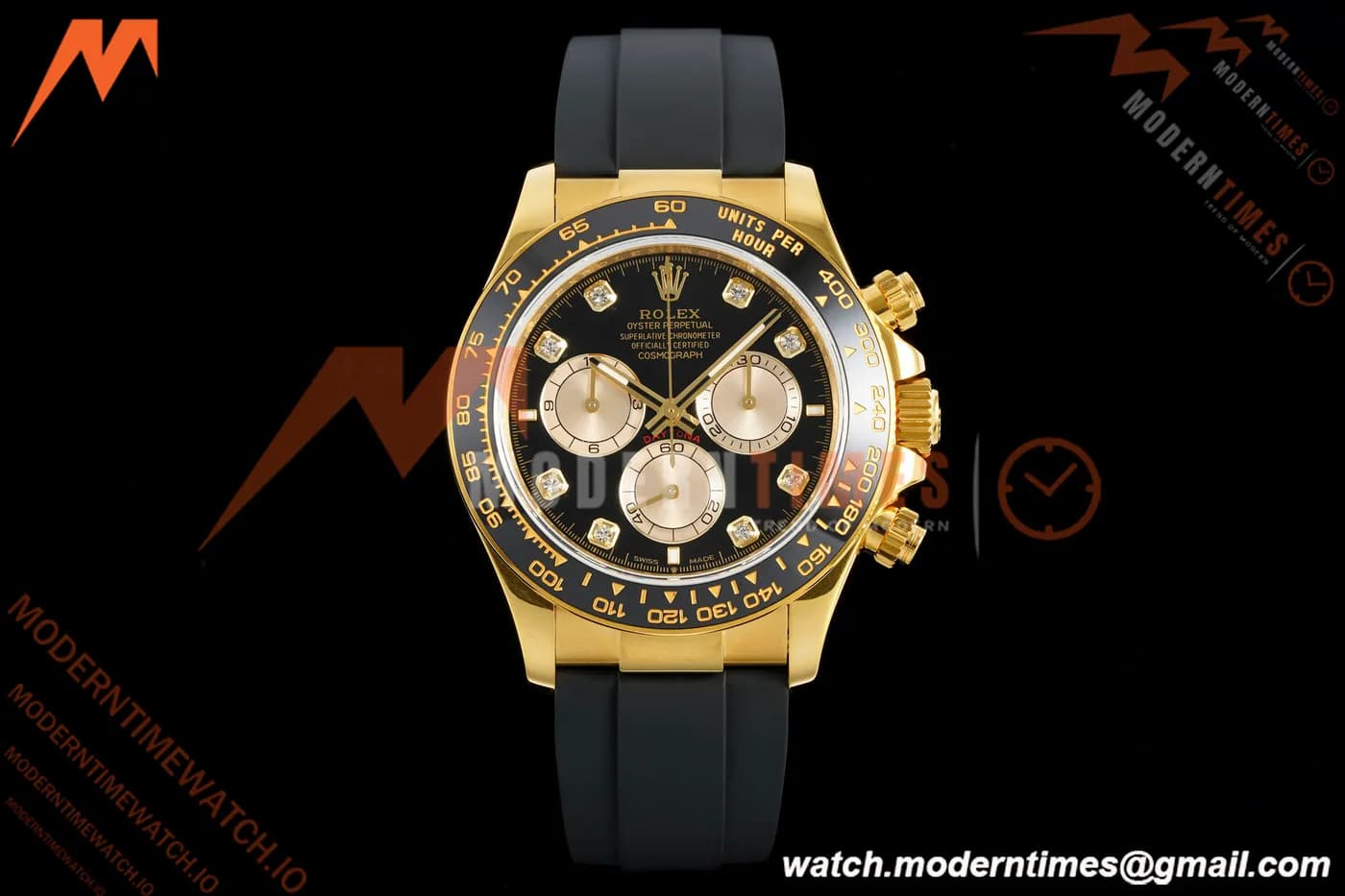 Rolex - Daytona 126518LN 40mm V10 Gain Weight CER/YG/RU Blk/Gold/Dia QF SH4131