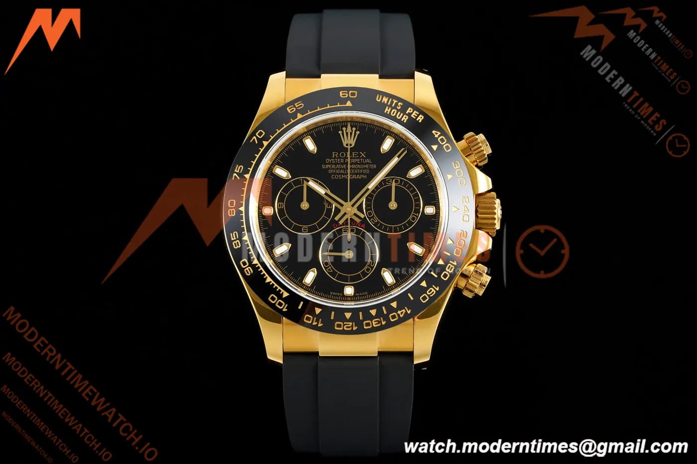 Rolex - Daytona 116518LN 40mm Gain Weight CER/YG/RU Blk/Stk QF V11 SH4130