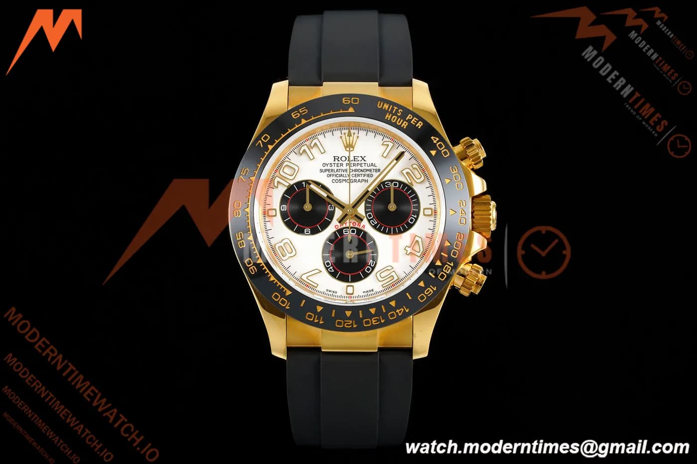Rolex - Daytona 116518LN 40mm Tungsten Gain Weight YG/RU Wht/Blk/Num QF V11 SH4130
