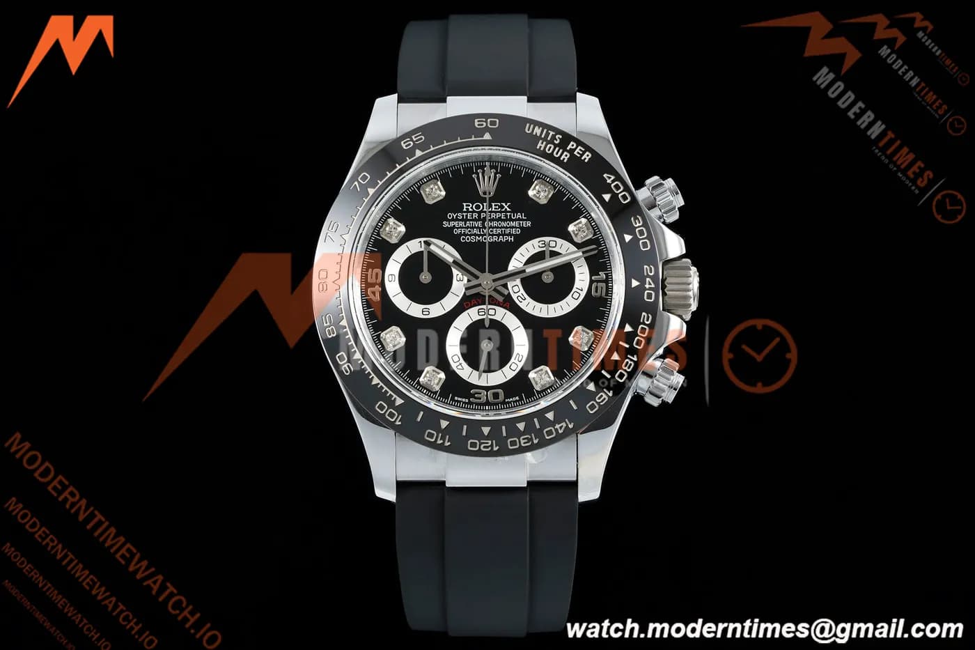 Rolex - Daytona 116519LN 40mm Tungsten Gain Weight SS/RU Blk/Dia QF V11 SH4130