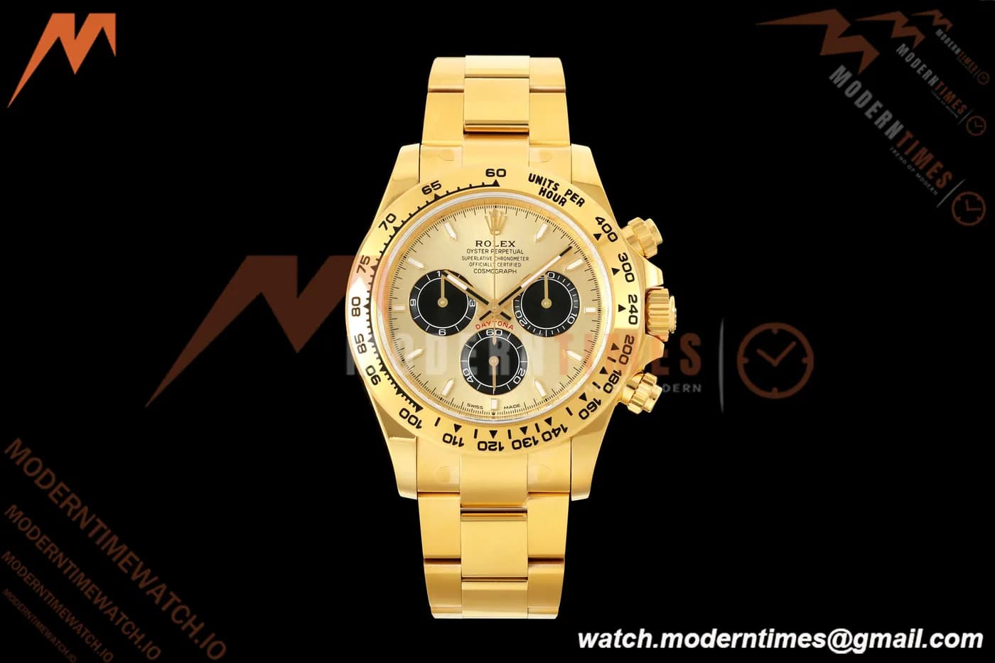 Rolex - Daytona 126508 40mm Gain Weight YG/YG Gold/Blk/Stk VSF V3 DD4131