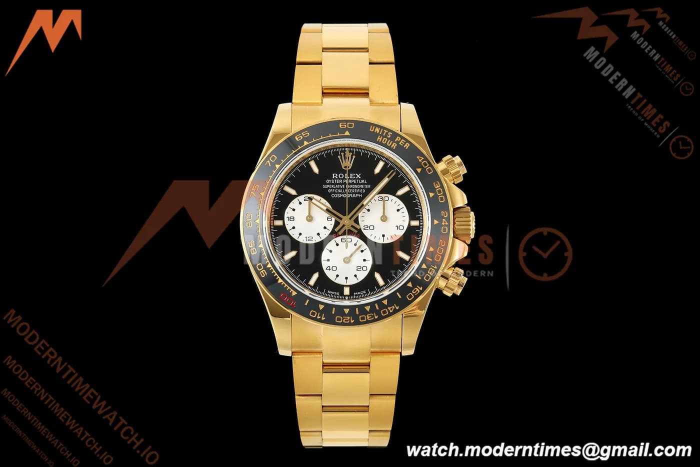 Rolex - Daytona 126528LN Le Mans 40mm 904L Ceramic YG/YG Blk/Stk QF V5 SH4132