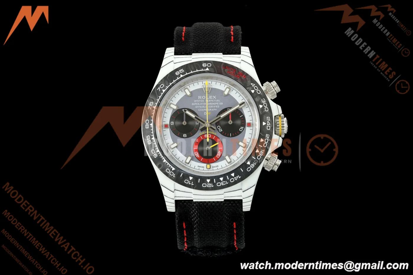 Rolex - Daytona 40mm DiW OCELLARIS White Carbon Fiber FC/NY White/Gray Dial DIWF DD4801