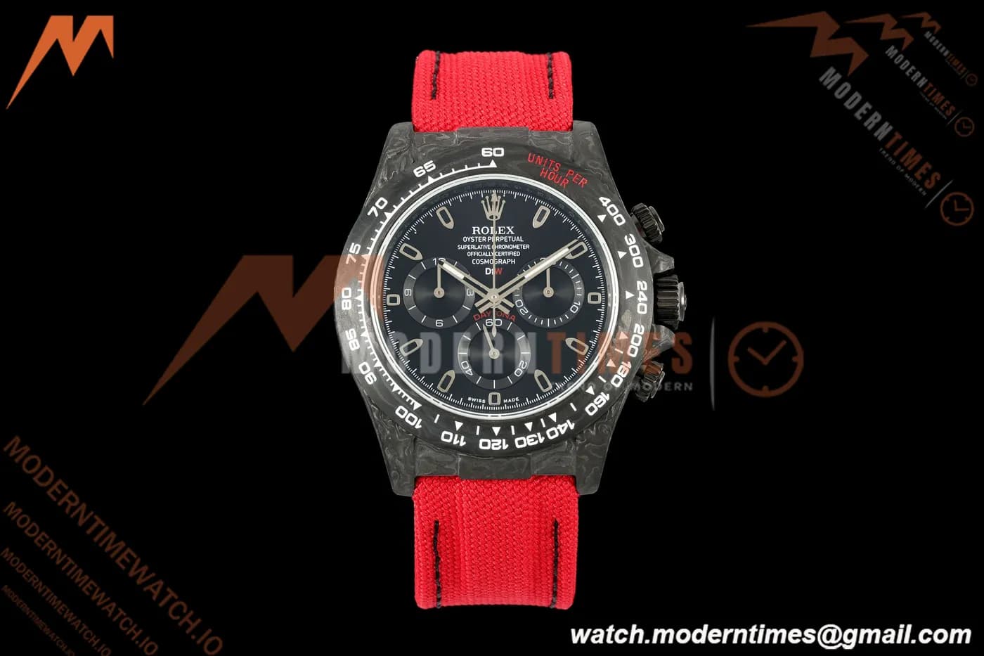 Rolex - Daytona 40mm DiW Red Edition Black Carbon Fiber FC/NY Black Dial N6F SA4130