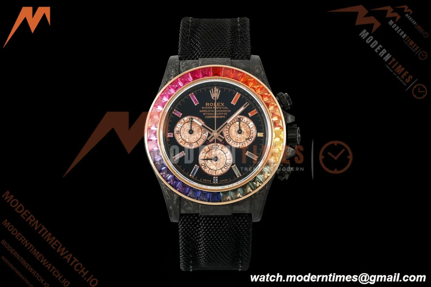 Rolex - Daytona Rainbow Black Carbon 40mm FC/NY Black/Dia Sonic SA4130