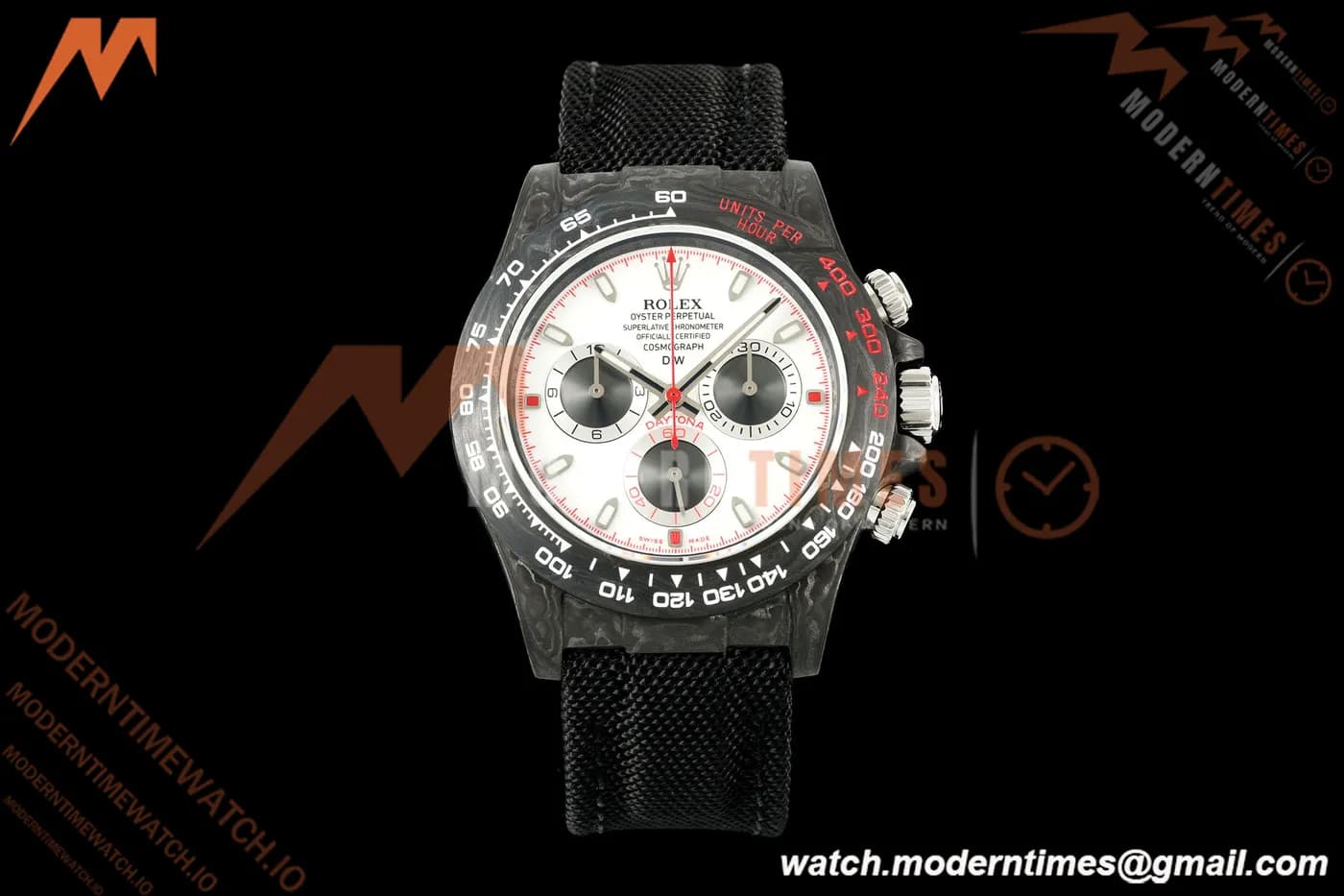 Rolex - Daytona 40mm DiW Speedster White Black Carbon Fiber FC/NY White Dial N6F SA4130