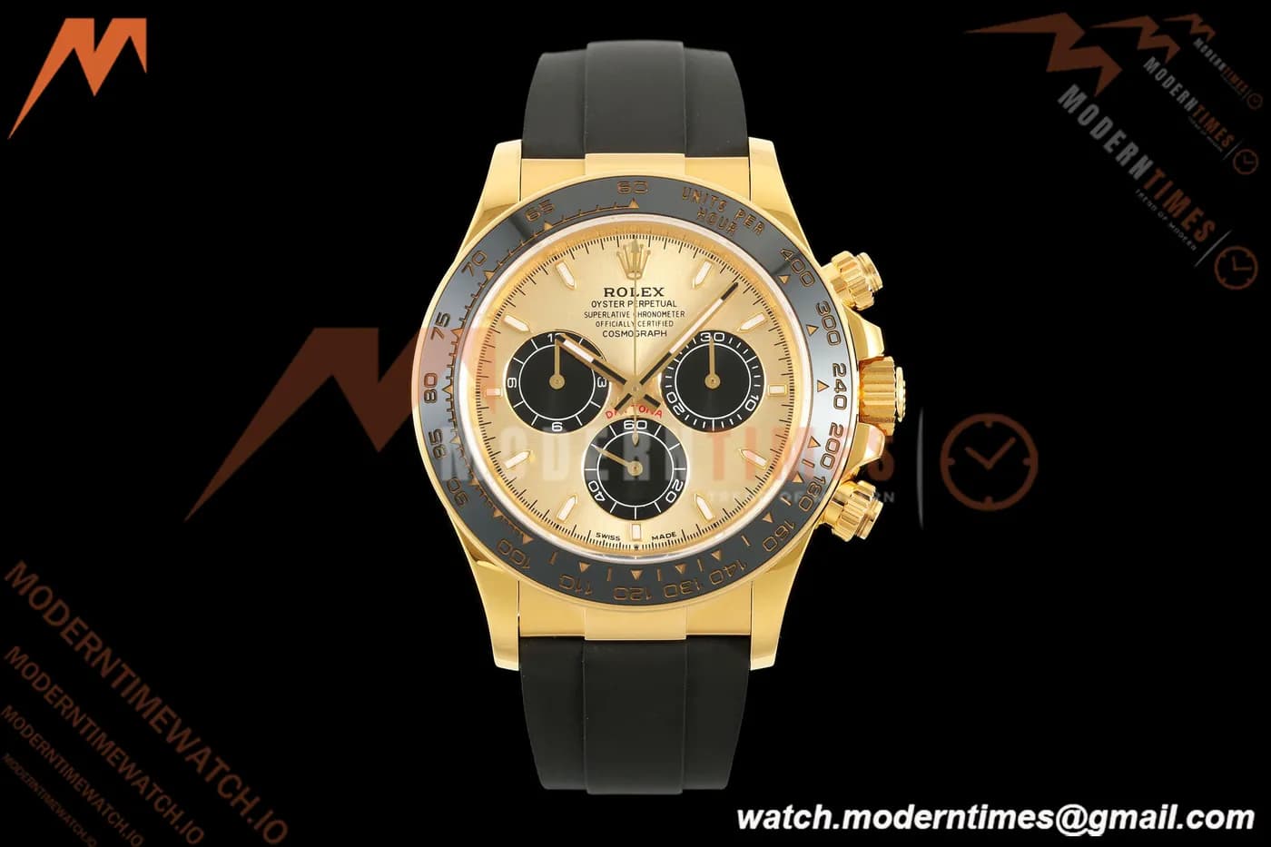 Rolex - Daytona 126518LN 40mm Gain Weight 904L Ceramic YG/RU Gold/Black TMF SH4131