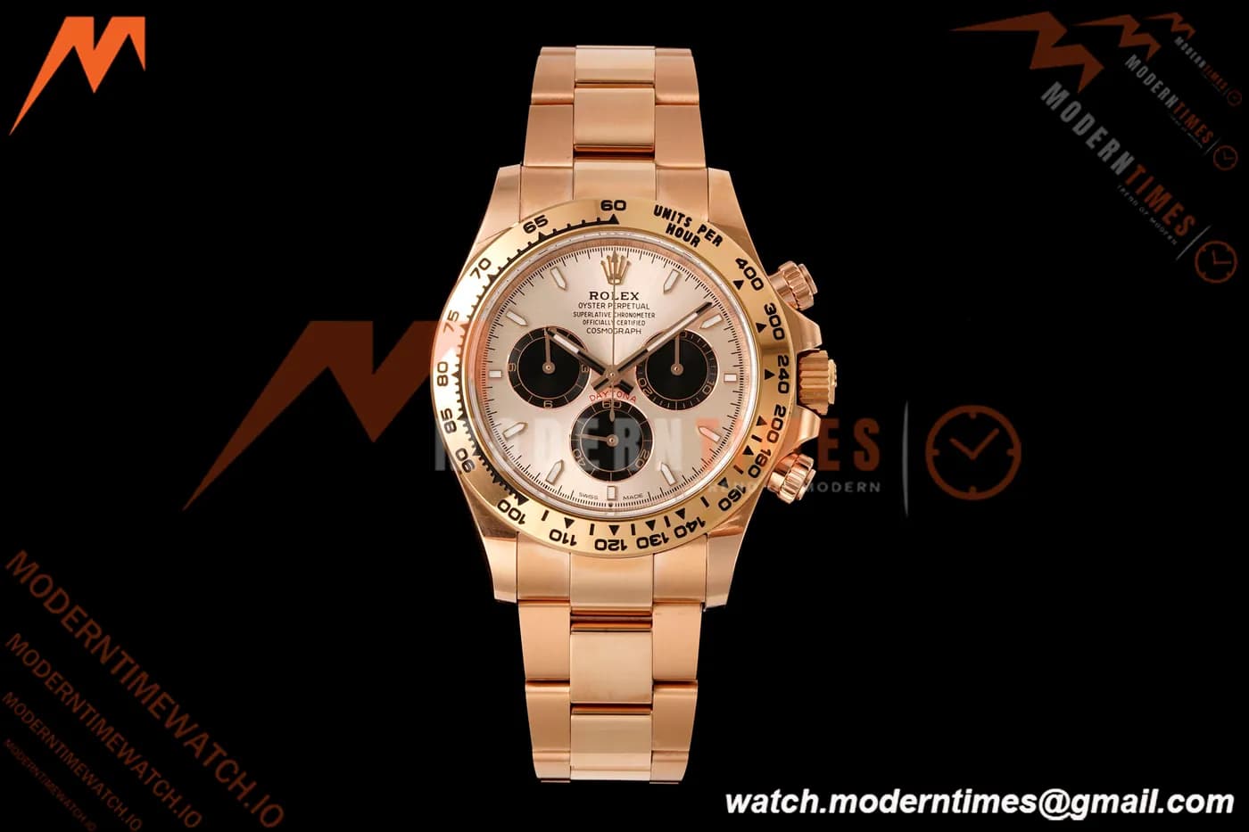 Rolex - Daytona 126505 40mm RG/RG Champagne/Blk/Stk RWF DD4131 Free Sprung