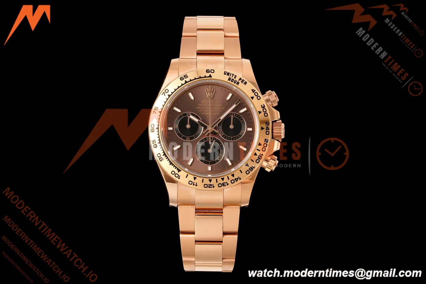 Rolex - Daytona 126505 40mm RG/RG Brn/Blk/Stk RWF DD4131 Free Sprung
