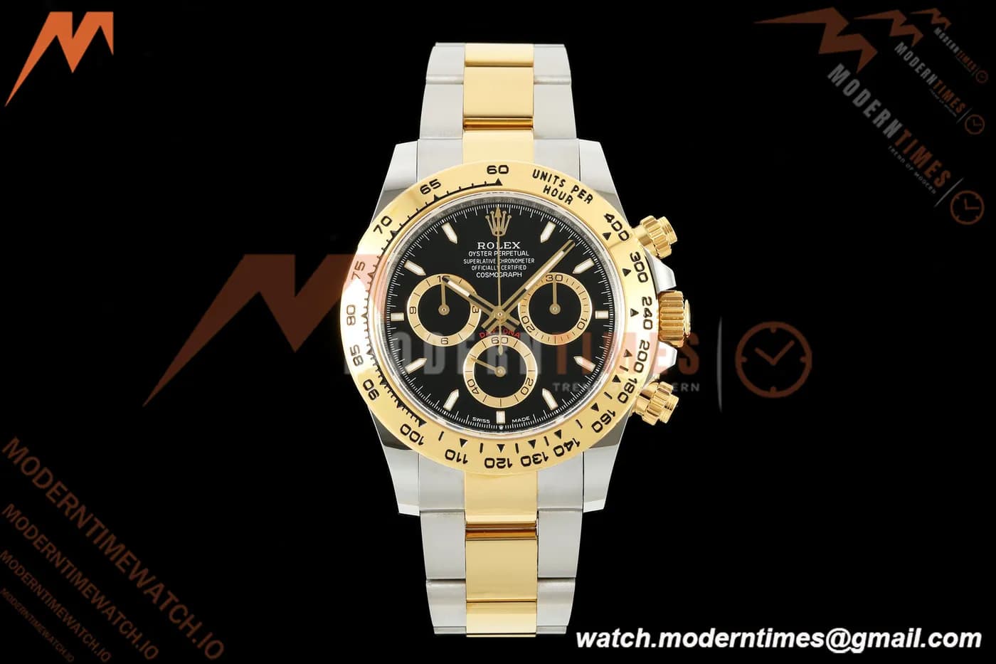 Rolex - Daytona 126503 40mm SS/YG Blk/Stk Dial UFO UF4131 Free Sprung