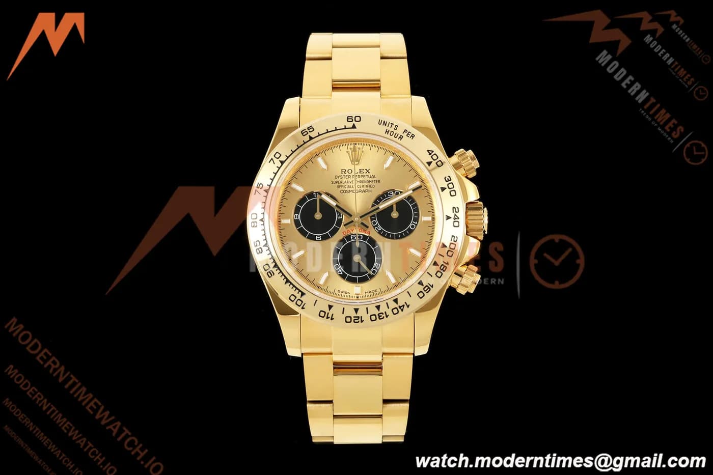 Rolex - Daytona 126508 40mm YG YG/Blk Dial UFO UF4131 Free Sprung