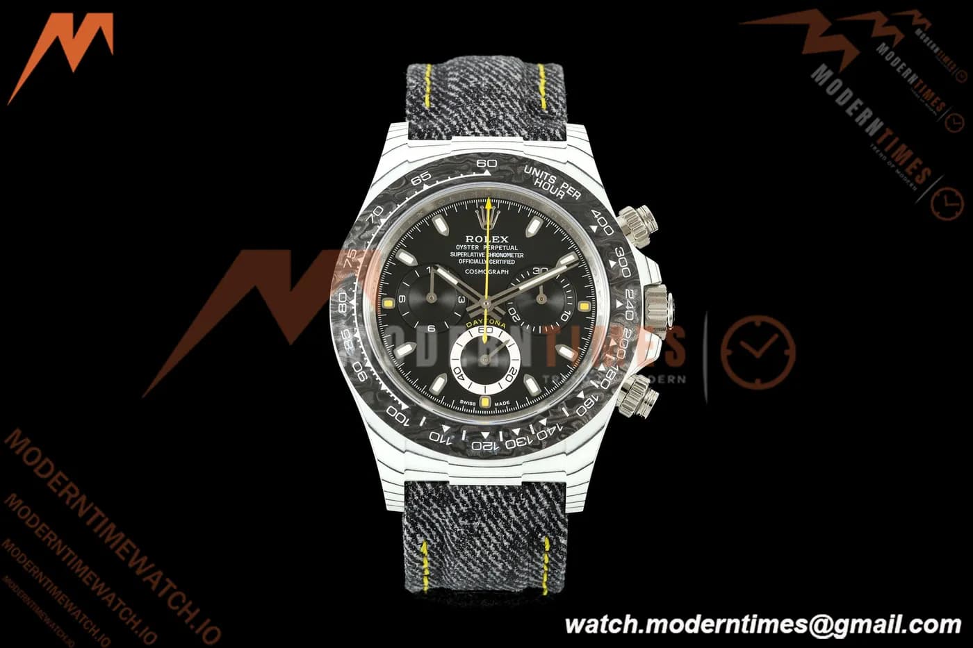 Rolex - Daytona 40mm DIW "Striker" Edition Unique Watch White Carbon Fiber FC/NY Black Dial DIWF SH4130