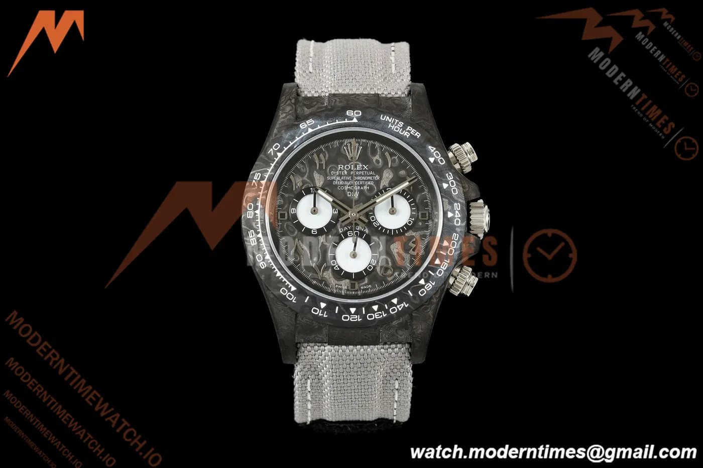 Rolex - Daytona DIW "Avia Grey" Edition 40mm Black Carbon Fiber/NY Grey/Arabic Dial DIWF SH4130