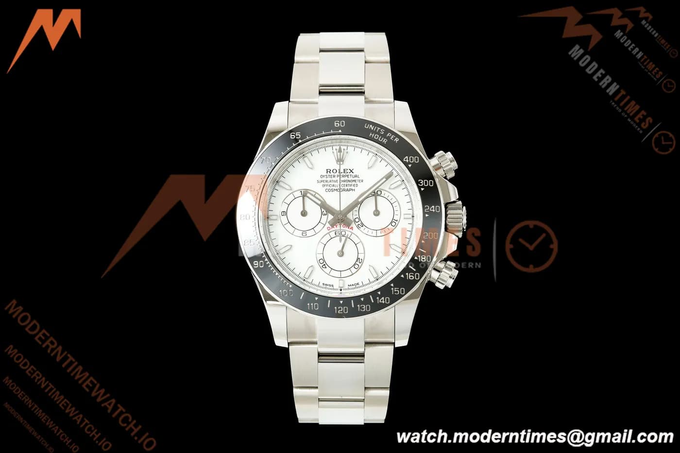 Rolex - Daytona 126502 40mm 904L SS/SS White Dial QF JH4131 Free Sprung